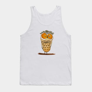 Crazy owl Tank Top